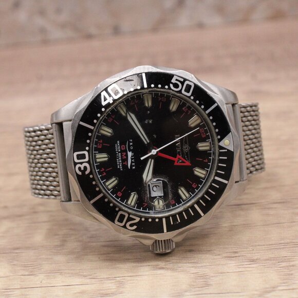 Invicta Watch Pro Diver Mens Silver Tone Stainless Steel Model 6349 1000 FT Date - Picture 6 of 11